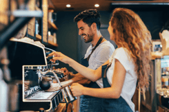 baristas at a cafe