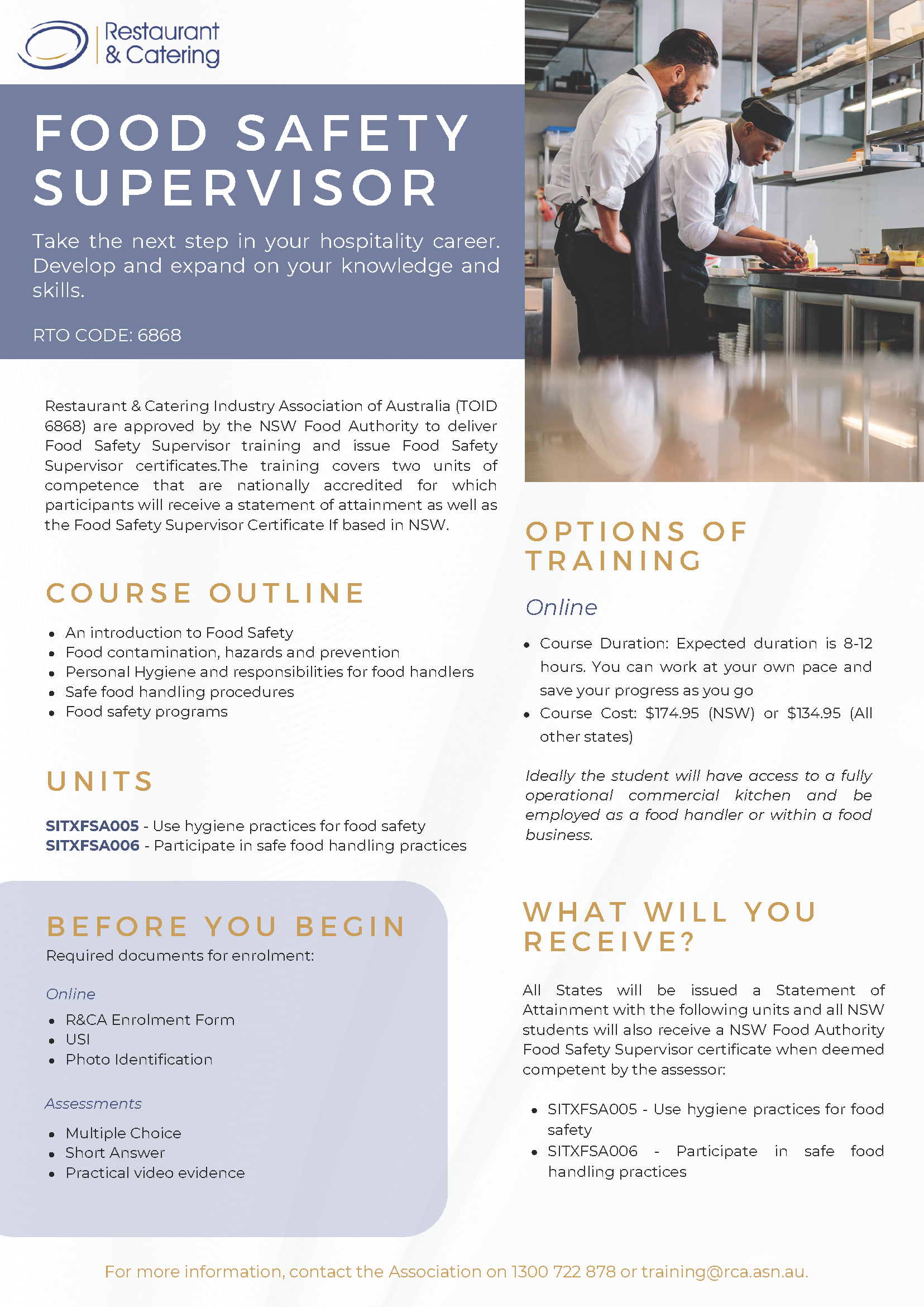 Food Safety Supervisor Flyer 2024 - Option 2